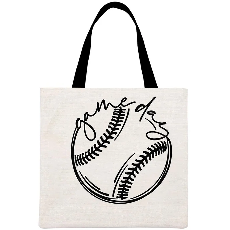 Game day Baseball Printed Linen Bag-Annaletters