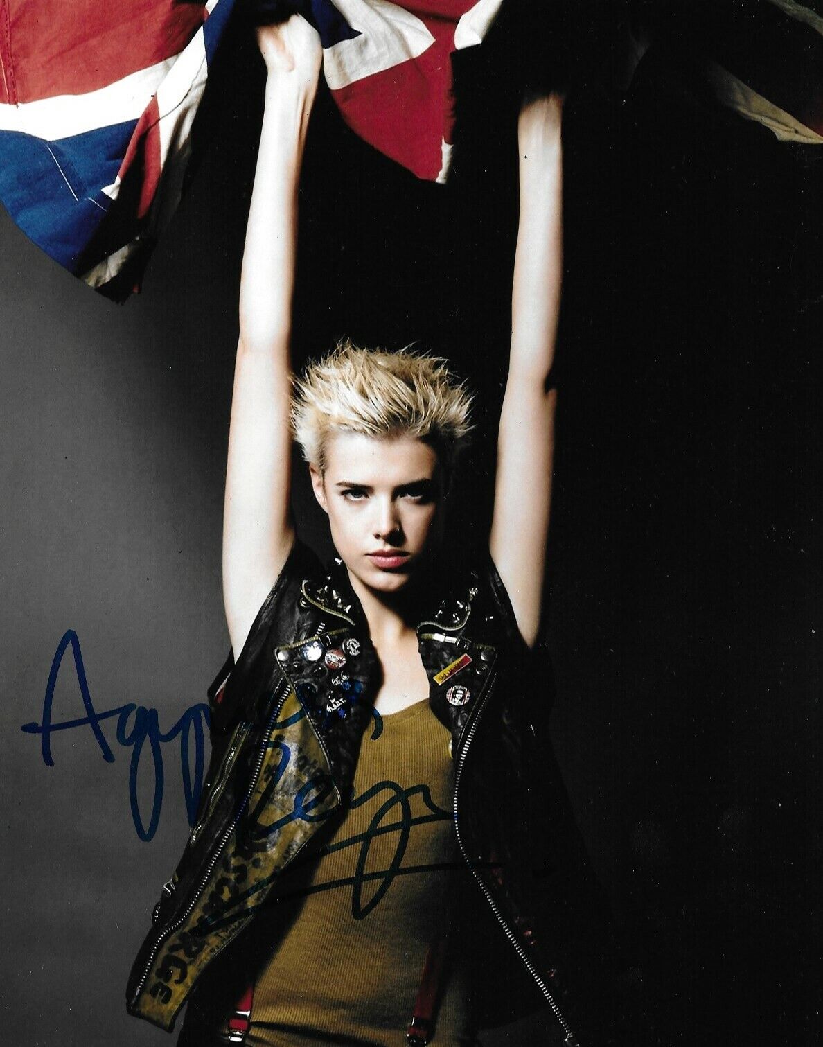 Agyness Deyn Signed 10x8 Photo Poster painting AFTAL