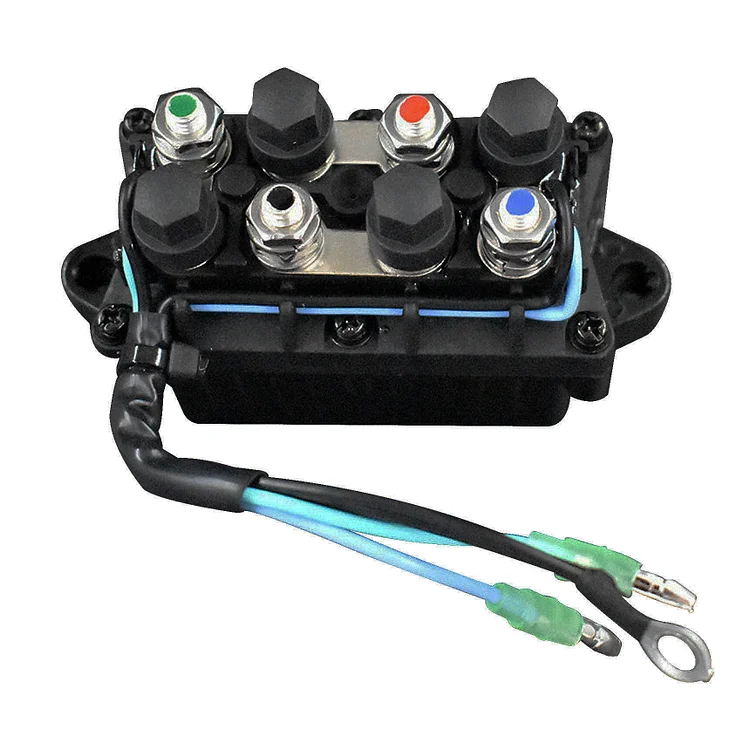 Silscvtt Trim Relay 6h1-81950-00 Boat Power Trim Relay Replacement for 40hp 85hp 90hp Yamaha Outboard Engine 6h1-81950-01