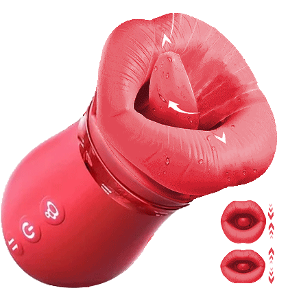 Big Mouth Rose Vibrator Sucking Biting Clit Stimulator By Rose Toy