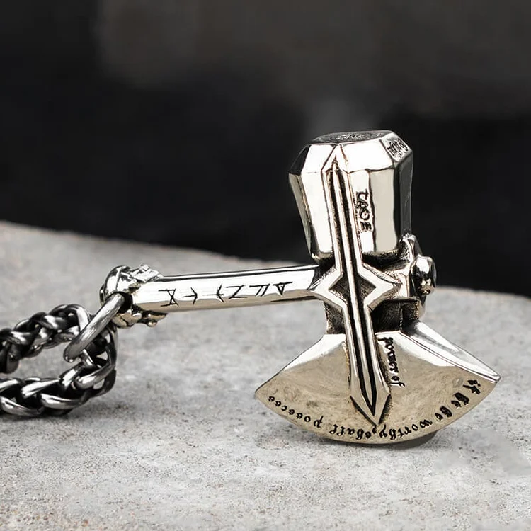 Coutureaura Thor's Axe Stormbreaker Necklace