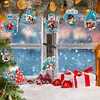 10Pcs Christmas Diamond Painting Photo Frame Hanging Pendant for Xmas Tree