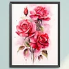 Red Rose-11CT Stamped Cross Stitch 30*40cm/11.81*15.75in