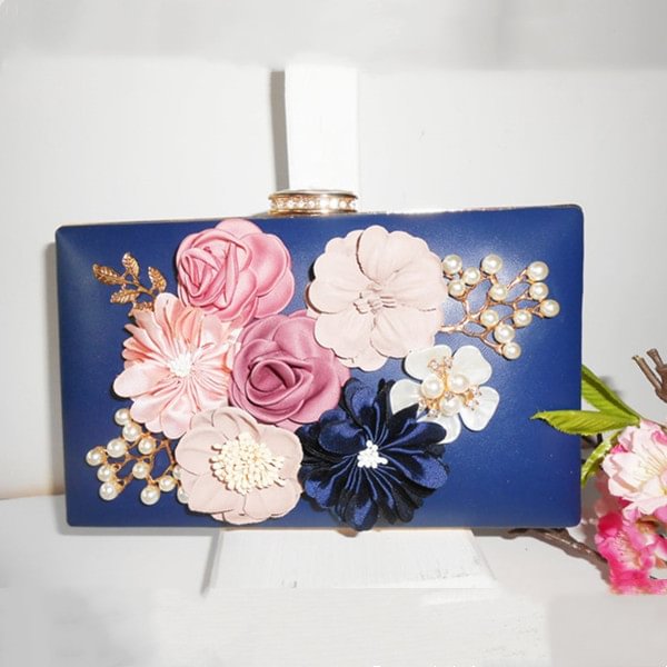 Silk Flowers Purse