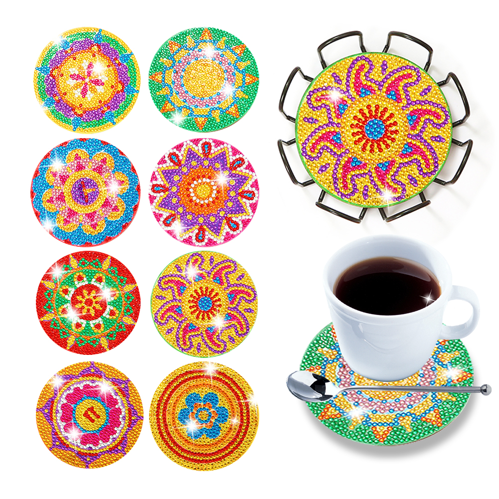 8pcs-diy-diamond-painting-coasters-datura-wooden-crafts