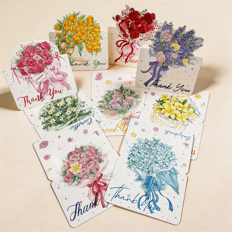 Random Color Greeting Card Gift Message Card
