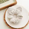 8PCS Cute Cat Ears Lint Hair Band Scrunchies