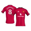 B.FERNANDES #8 Manchester United Home Soccer Jersey 2025/26