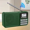 Portable DAB+ Digital Radio Bluetooth-Compatible Solar/Rechargable FM Radio