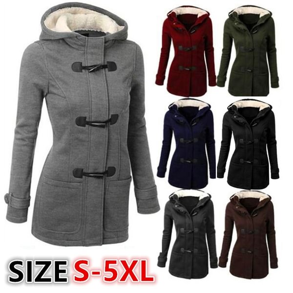 Women Fashion Thin Wool Comfortable Jacket Sweater Blended Classic Sweater Pea Coat Plus Size - Shop Trendy Women's Fashion | TeeYours