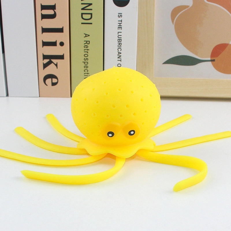 Water Playing Octopus Pinch Music Toys Marine Animals Children’s Bathing Swimming Pool Beach Octopus Water Playing Toys Decompression