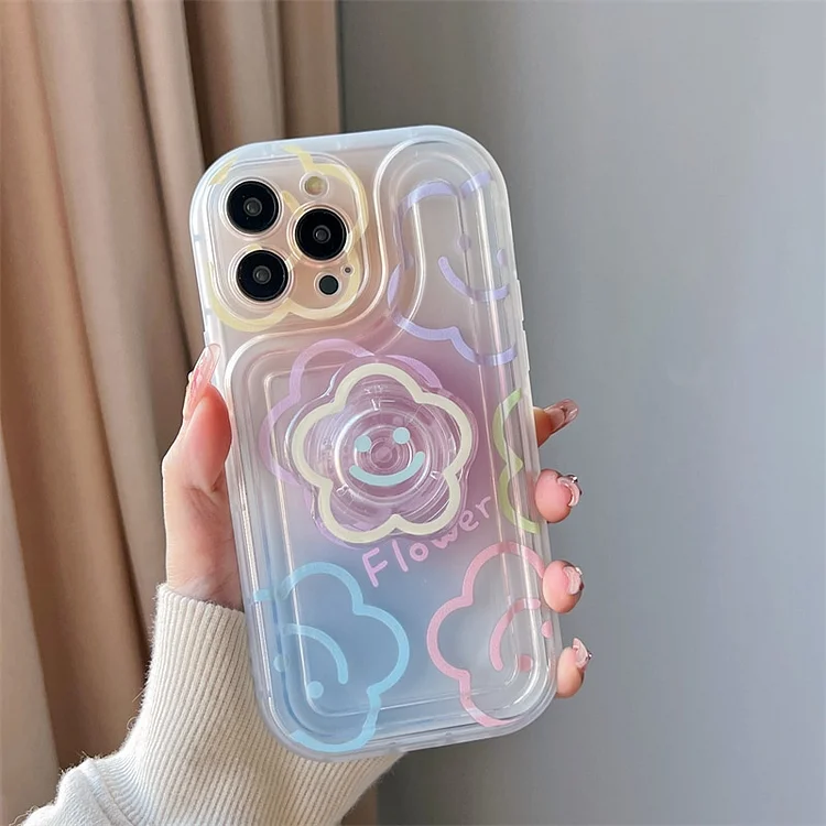 Phone Case For Huawei Nova 9 SE 10 Pro 5T 7i Y70 Y90 Honor X7 X8 X9 9X 50 70 P40 Lite P30 P50 Y9S Prime Flower Cover Grip Holder