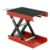 HTTMT- 1100LB 9" Red Wide Deck Motorcycle Center Scissor Lift Jack Platform 14.6" x 9" Hoist Stand Bikes ATV [P/N: ET-CAR-FIX012-BK+RED]