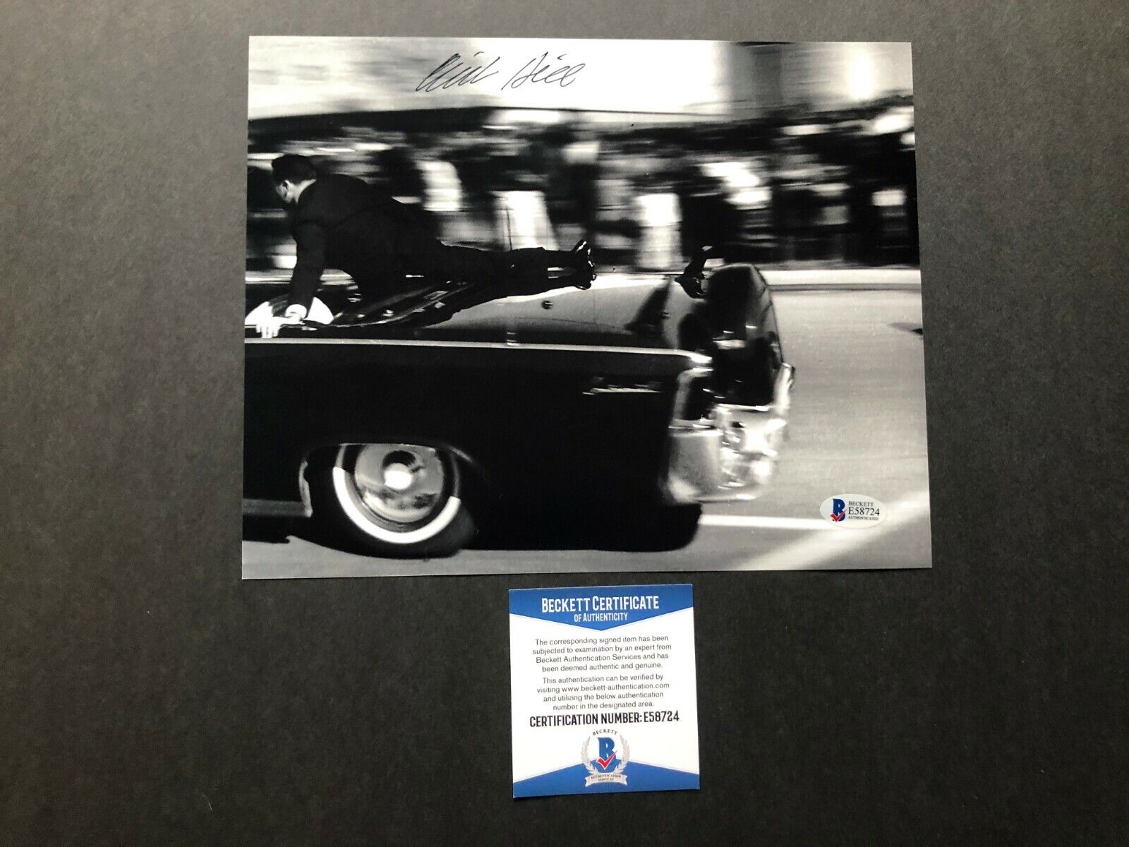 Clint Hill Rare signed autographed JFK secret service 8x10 Photo Poster painting Beckett BAS coa