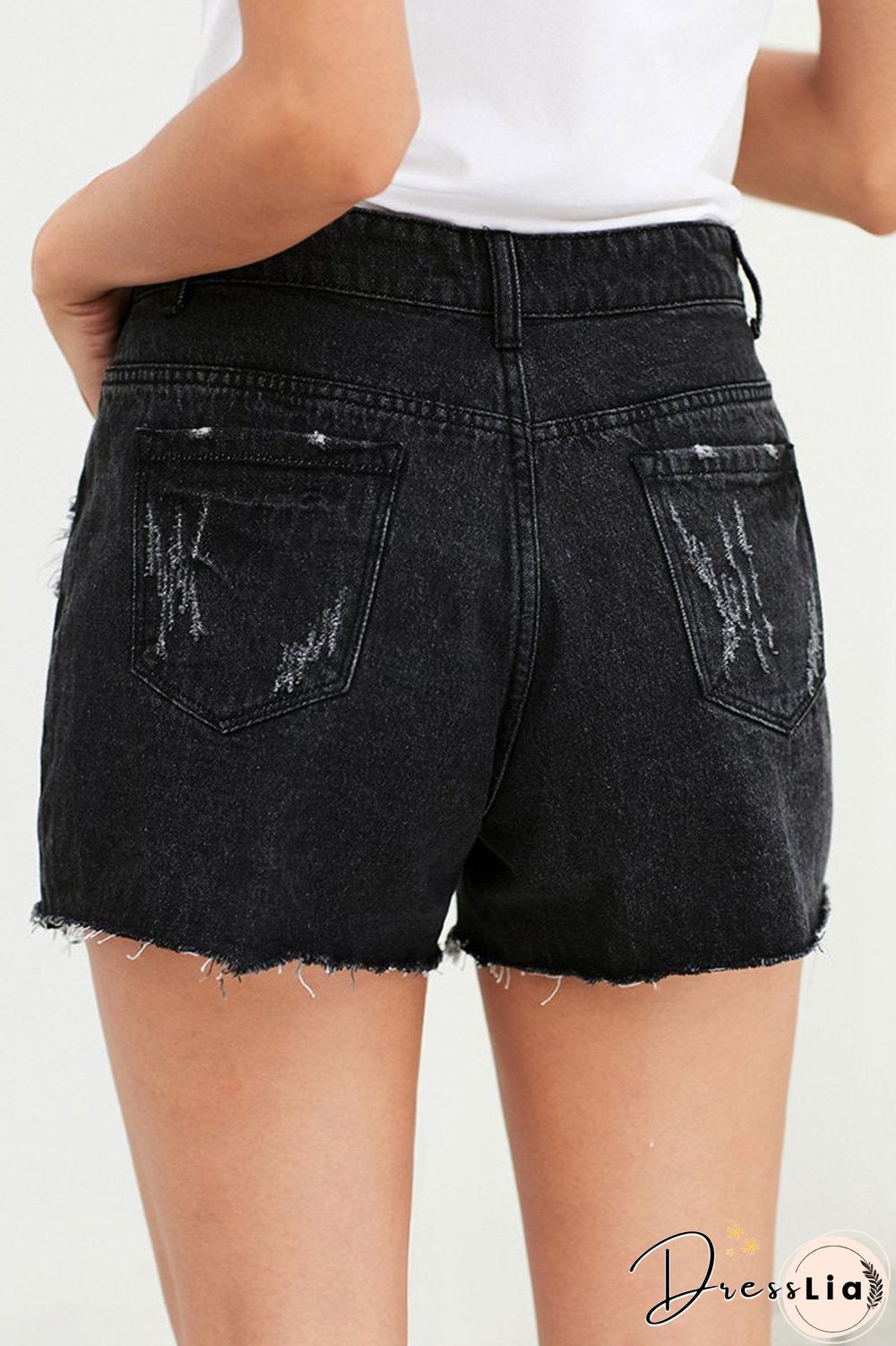 Denim Hole Ripped Distressed Shorts