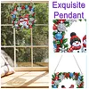 Acryl Weihnachten Schneemann Kranz - 5d DIY Handwerk Anhänger