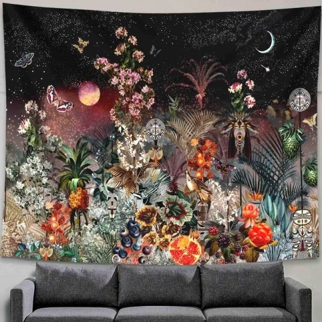 

Wall Tapestry - Moon Phase Flower-150*130cm, 501 Original