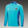 2024/2025 Ajax Half-Pull Training Suit Baby Blue Football Jersey 1:1 Thai Quality