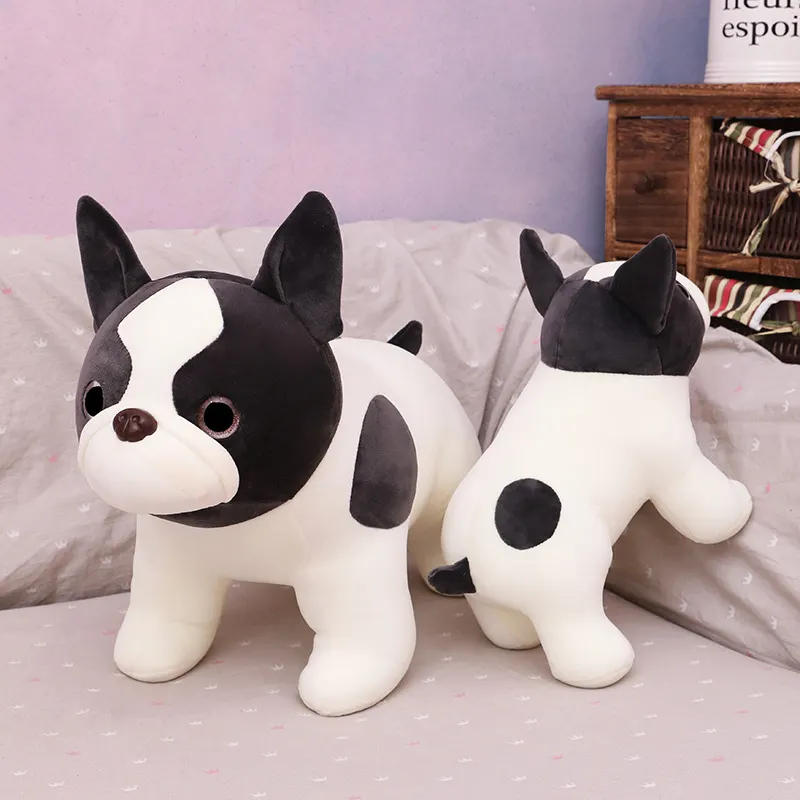 Cute standing puppy plush doll soft pillow