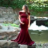 Maternity Summer Elegant Photo Shoot Pregnant Shoulderless Dress