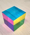 K9 Colored Crystal Cube Polishing and Color Printing Process to Make Crystal Cube Ornaments