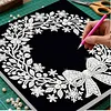 uk.everydayedeals DIY Pearl Painting With Frame - Handmade Self-Adhesive Pearls - Wreath(25*25cm)