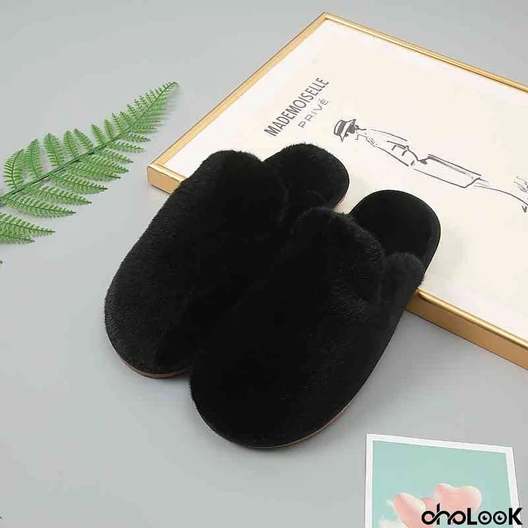 Faux Fur Slippers