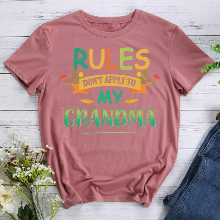ANB -  Rules  don't apply to my grandma T-shirt Tee -013350