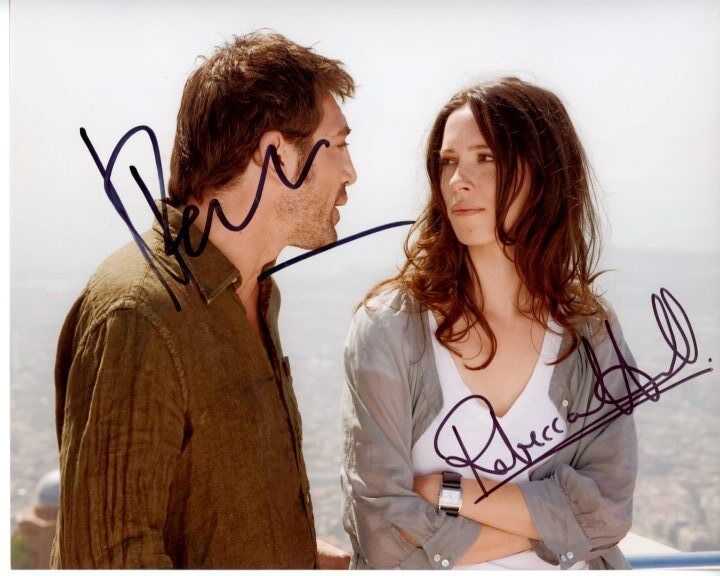 JAVIER BARDEM and REBECCA HALL signed autograph VICKY CHRISTINA BARCELONA Photo Poster painting