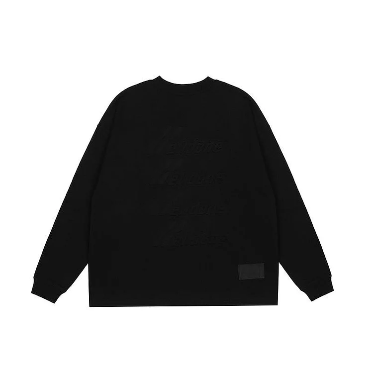 We11done Hoodie Letter Loose Men's and Women's Long Sleeves Sweatshirt