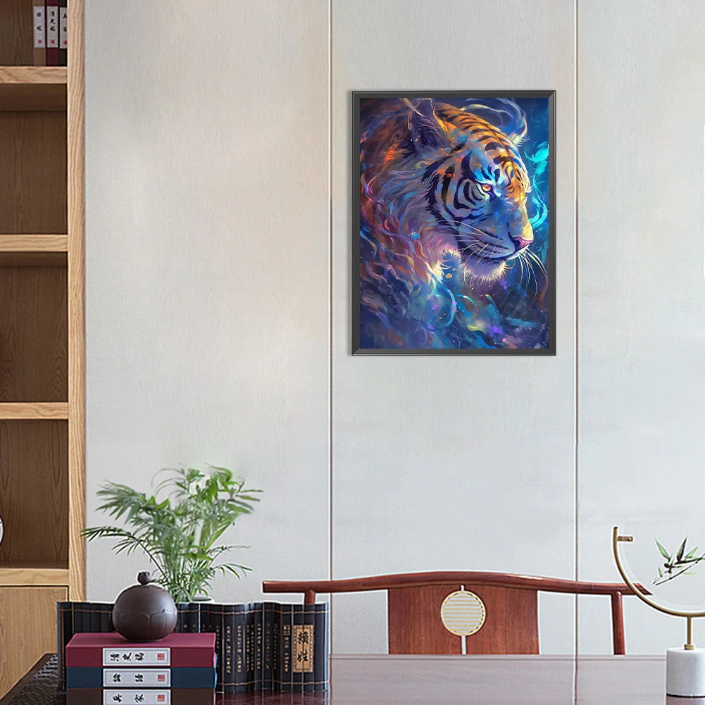 Diamond Painting - Full Round Drill - Imaginary Tiger(Canvas|30*40cm)