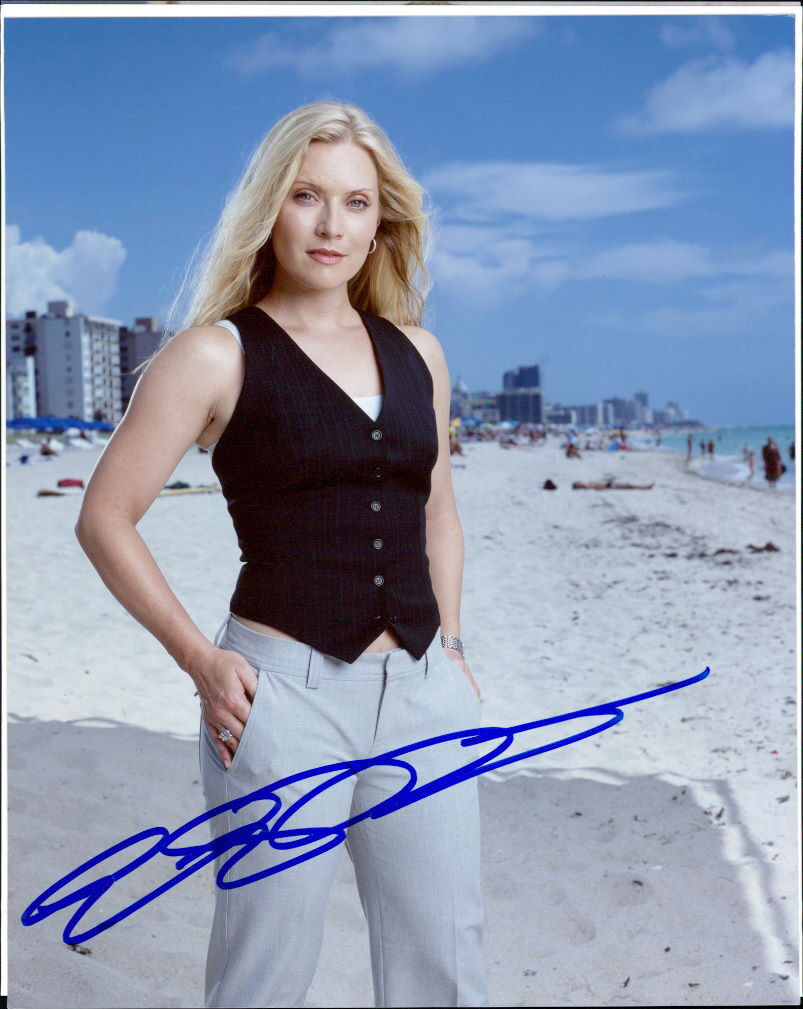 Emily Procter (CSI: Miami) signed authentic 8x10 Photo Poster painting COA