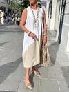 Colorblock Sleeveless Dress