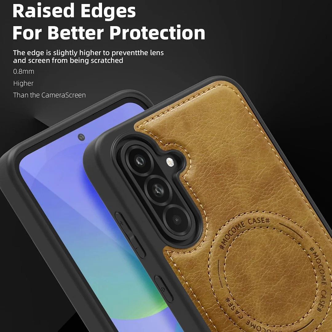 Samsung Galaxy Z Fold 6 Leather Case Magnetic Protective Case Holder Phone Case