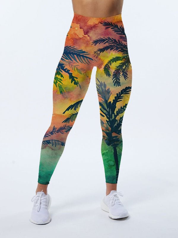 Summer Beach Party Leggings Yoga Pants