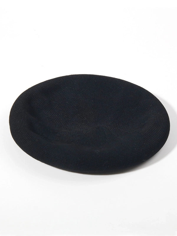 Women’s Retro Solid Color Flat Eaves Beret Hat