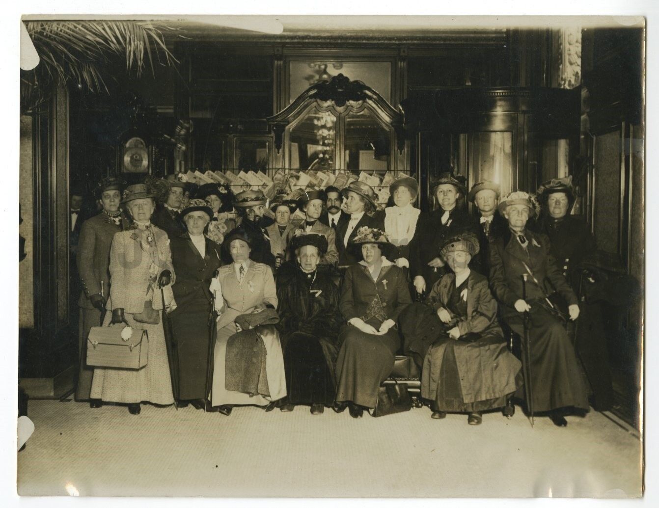 Women's Republic Peace Ambassadors - Early 1900s Original Press Photo Poster painting