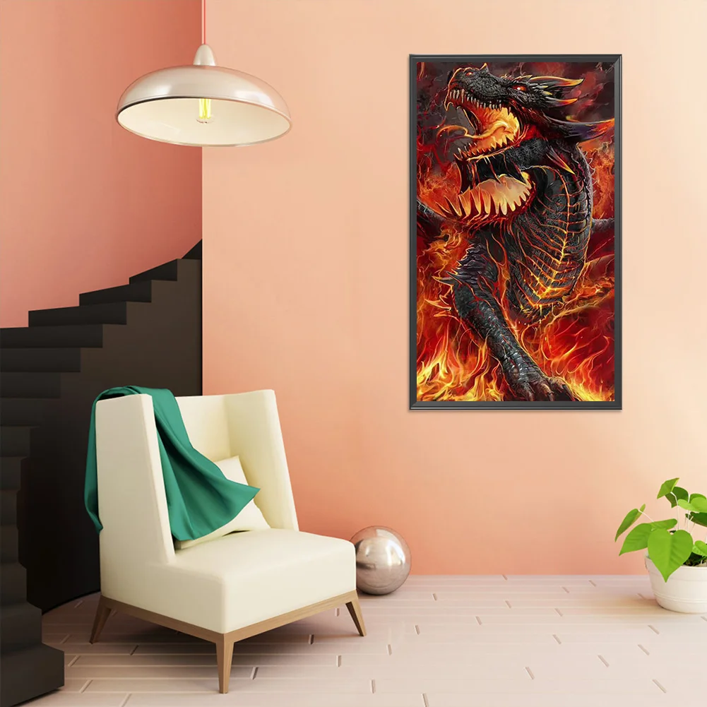 Full Square Diamond Painting 40*70cm - Dragon