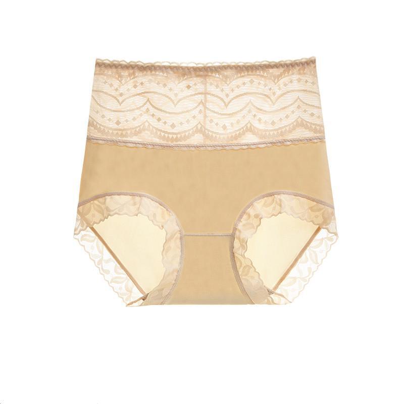  thdmladies High Waist Lace Plus Size Panties 5PCS thedmladies