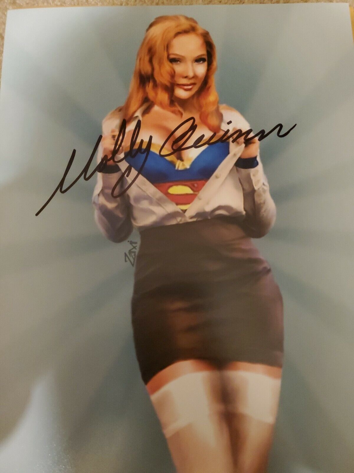 Molly Quinn Signed 8x10 Photo Poster painting Rare Sexy Supergirl Castle Autograph