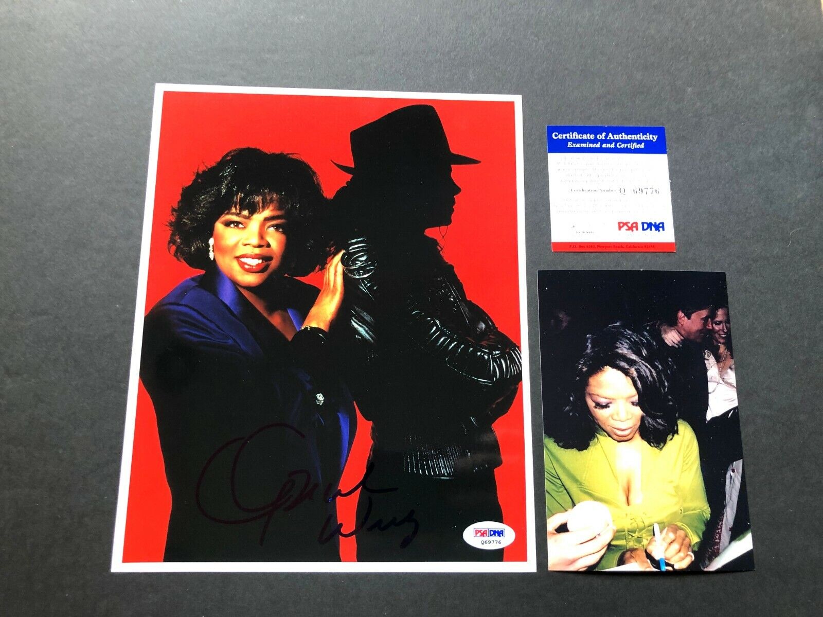 Oprah Winfrey Rare! signed autographed Michael Jackson 8x10 Photo Poster painting PSA/DNA coa