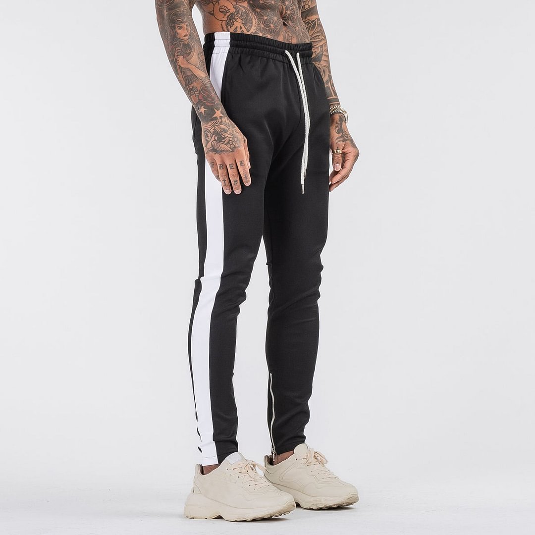 Fashion casual zip-up sports trousers