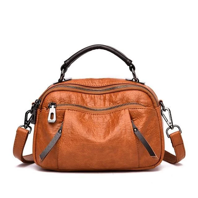 Designer brand leather shoulder bag messenger bag clutch-Annaletters