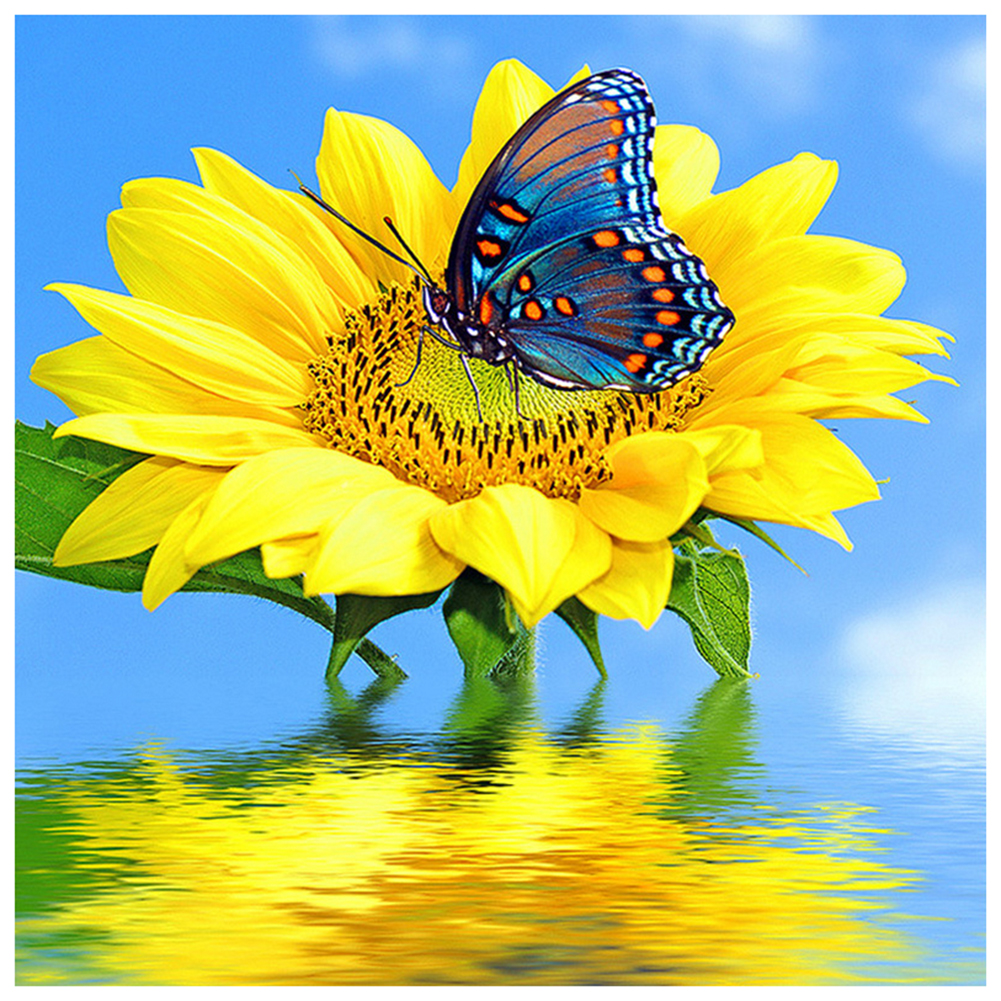 

Positive Sunflower - Special Shaped Diamond Painting - 30*30CM, 501 Original