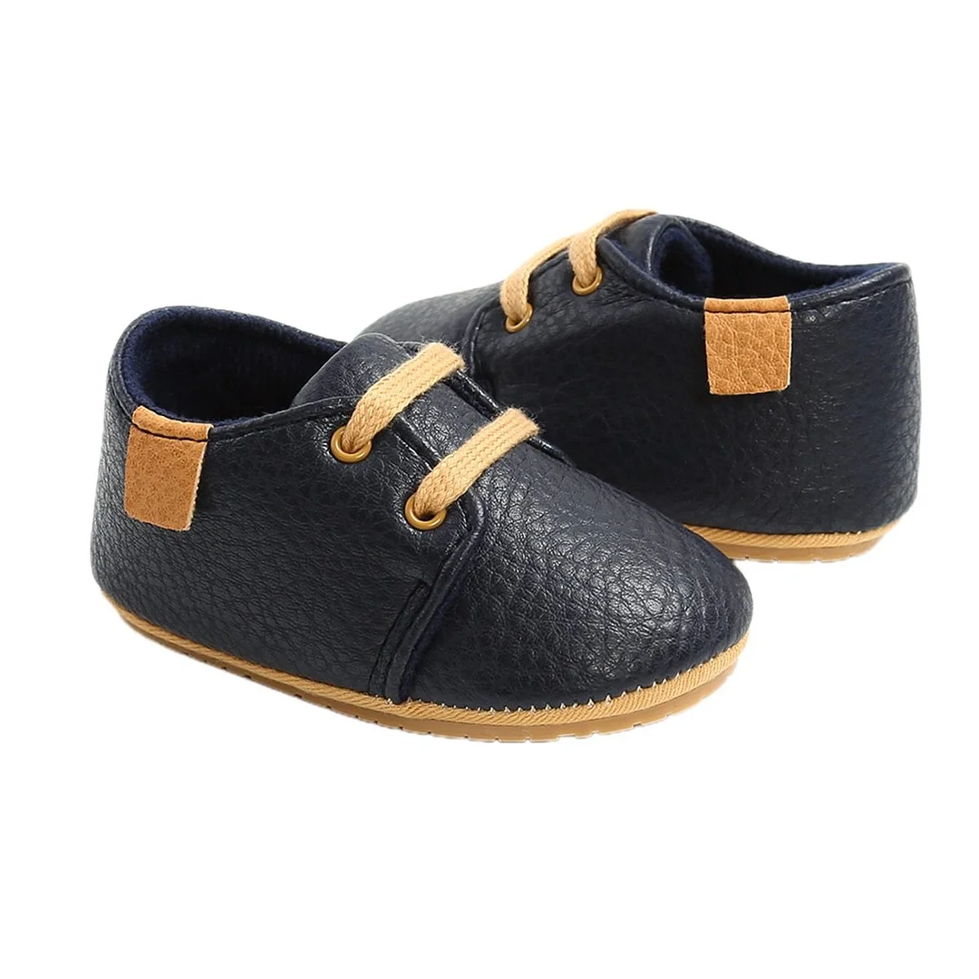 Toddler Baby Boys Girls Lace Up Sneakers, Autumn Soft Sole Infant Moccasins Newborn Hard Outsole Anti-slip First Walkers Shoes
