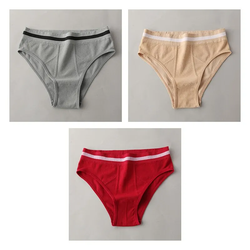 High-Rise Panties For Woman Seamless Sport Briefs Women's Underwear Female Panties Underpants Ladies Intimates New BANNIROU