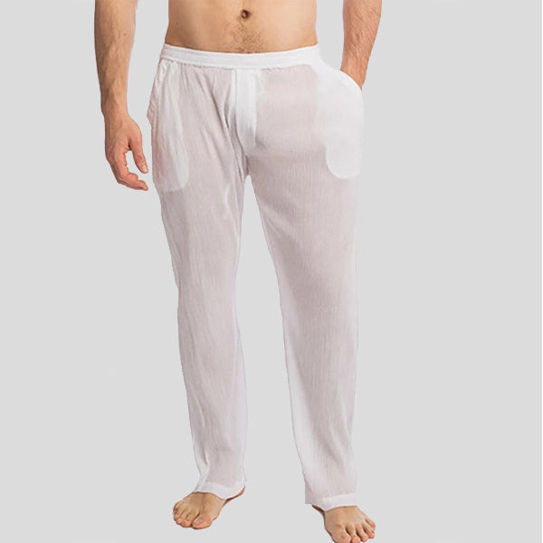 Men 50% Translucent Linen Trousers