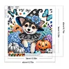 Chien D&rsquo;Halloween-Sp&eacute;cial En Forme De Diamant Peinture-40 * 40CM