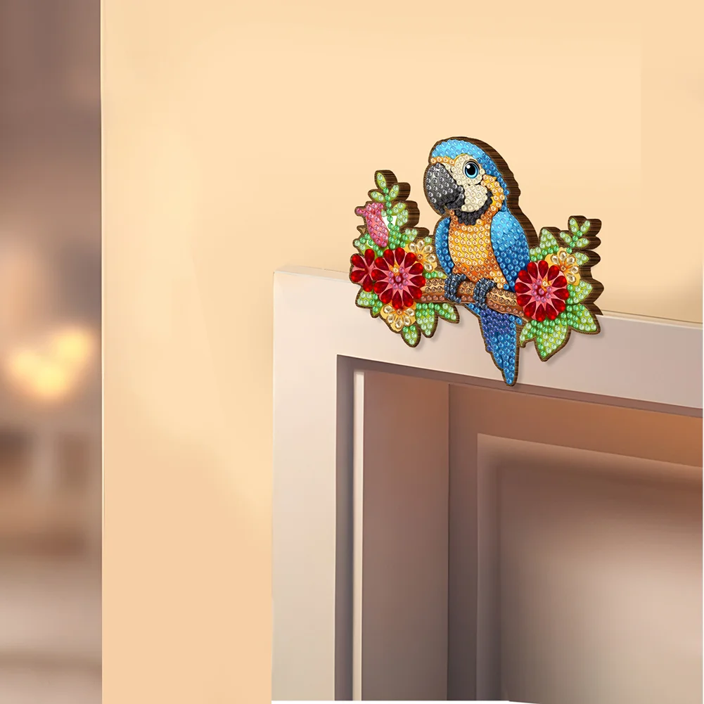 2Pcs Bird On A Branch Diamond Painting Door Corner Sign Diamond Door Frame Decor