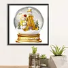 Diamond Painting -DIY Round Drill Xmas Letter A(40x40cm)